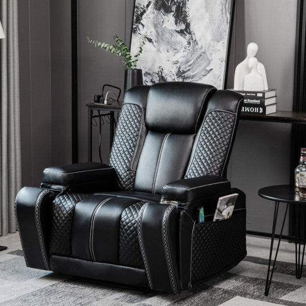 Black best sale theater recliner